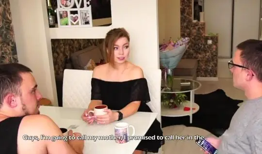 Russian wife is cheating on her husband with his best friend on the table